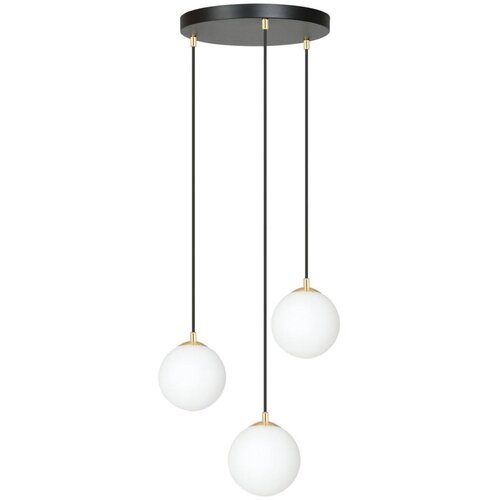  Visilica na sajli ROYAL 3xE14/10W/230V, prečnik 30 cm, crn Cene