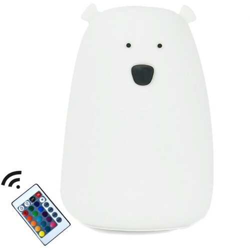 Rabbit And Friends nočna lučka mehka Medvedek z daljinskim upravljalcem in USB-C polnjenjem white Cene