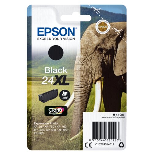 Epson C13T24314012 ČRNO 24XL ZA EXPRESSION PHOTO XP-55/750/760/850/860/950/960 ZA 500 STRANI črnilo, (675129) Cene