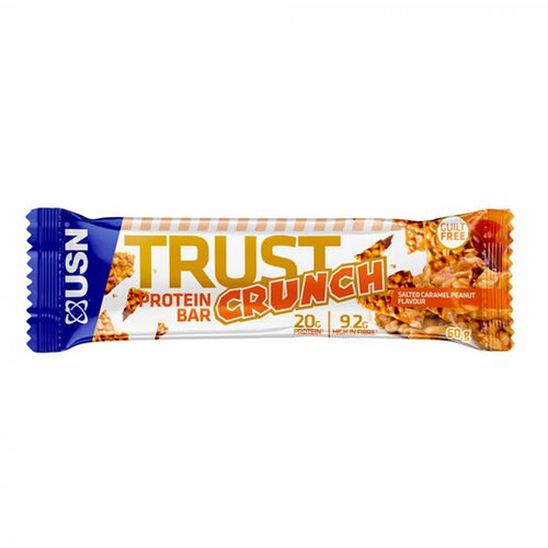 USN trust crunch bar 60g salted caramel peanut Slike