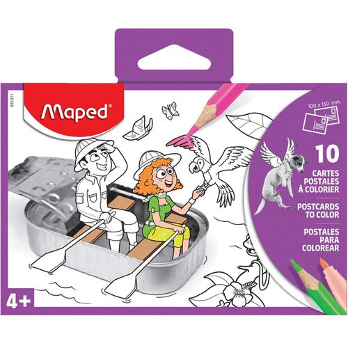 Maped pobarvanka razglednice Cene
