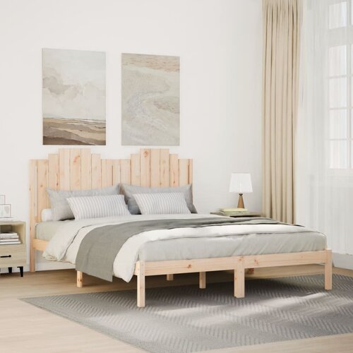 vidaXL Daljši posteljni okvir brez vzmetnice 140x220 cm trden les Cene