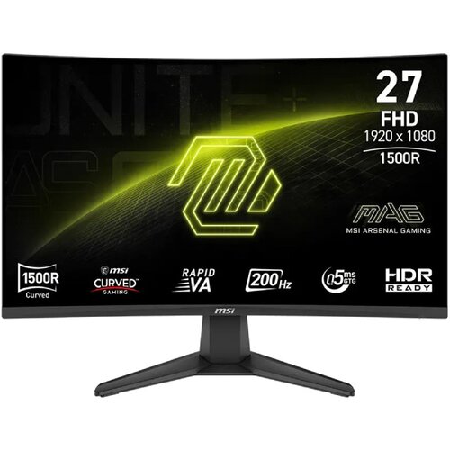 MSI 27" MAG 276CF E20 FHD 1920x1080 200Hz FreeSync Premium zakrivljeni gaming monitor Cene
