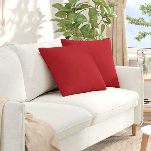  Jastučići za sofu 2 pcs Crvena 50 x 50 cm tkanina Cijene