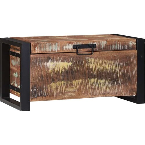 VidaXL Skladi&amp;scaron;ne Kutije Vi&amp;scaron;ebojno Masivno obnovljeno drvo 60 x 30 x 30 cm Slike