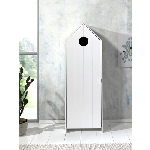 Vipack bijela/svijetlo plava otvorena dječja garderoba 173x171,5 cm casami Slike