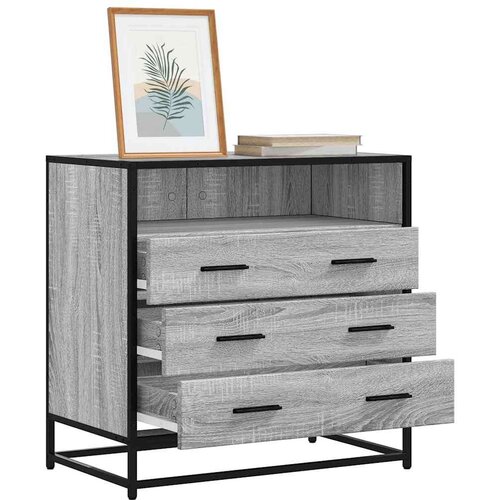 Ormarić s ladicama Siva Sonoma 70x41x70 cm Konstruirano drvo Slike