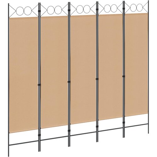  5-Panelni Pregrađivač Bež 200 x 180 cm Tkanina Cene