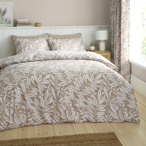 Catherine Lansfield Svetlo rjava enojna posteljnina 135x200 cm Sorrel Leaves &amp;ndash; Slike
