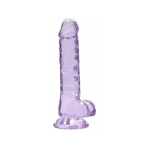 REALROCK Dildo Crystal Clear Purple 7
