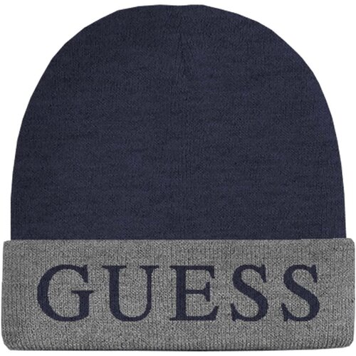 Guess Kape Logo Beanie Modra Slike