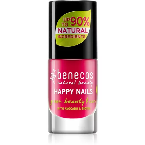 Benecos Happy Nails negovalni lak za nohte odtenek Hot Summer 5 ml