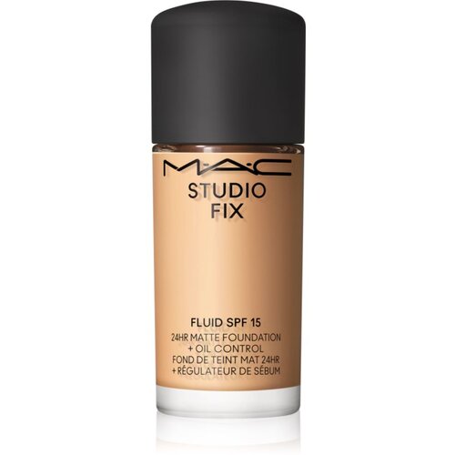 MAC Cosmetics Studio Fix Fluid SPF 15 24HR Matte Foundation + Oil Control Mini matirajoči tekoči puder SPF 15 odtenek NC25 15 ml Slike