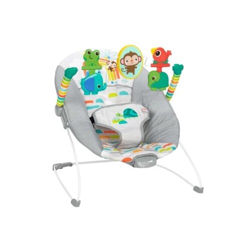 Kids II 13070 bright starts lezaljka sa vibracijom - playful paradise &amp;trade; - 0 - 9 kg ( SKU13070 ) Slike