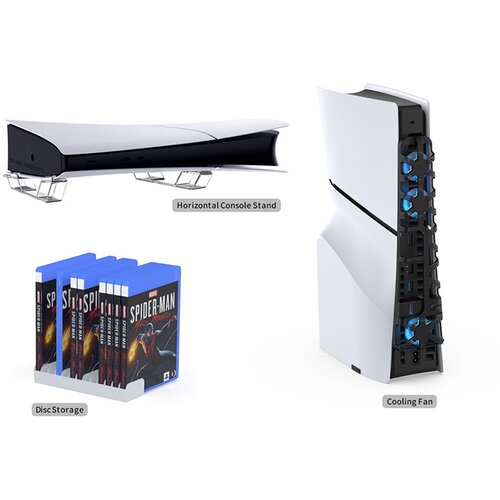  Cooler DOBE 3-in-1 PS5 Slim Kit - TP5-35129 Slike