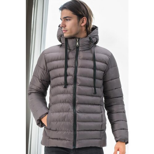 Dewberry M8658 MEN'S COAT-ANTHRACITE-2 Slike