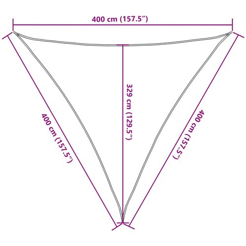  Jedro za za&amp;scaron;titu od sunca 160 g/m&amp;sup2; bež 4 x 4 x 4 m HDPE Slike