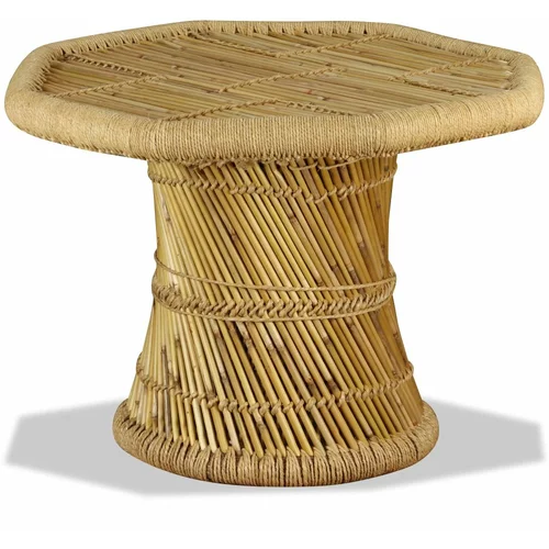  Stolić za kavu od bambusa osmerokutni 60 x 60 x 45 cm