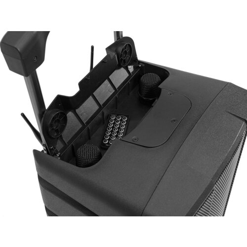 Omnitronic WAMS-12BT2 Akumulatorsko ozvočenje, 2 x brezžični mikrofon, Bluetooth, Mp3 USB predvajalnik - - Audio-Kondric Slike