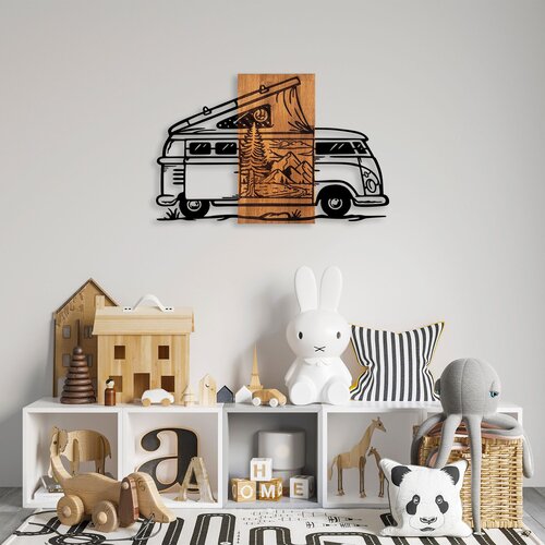 Wallity Zidna dekoracija Caravan Holiday - 379, 58x90 cm, Crna Cene