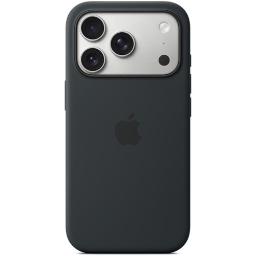 Apple iPhone 17 Pro Silikonska maska s crne boje MGFK4ZM/A MagSafeom Slike