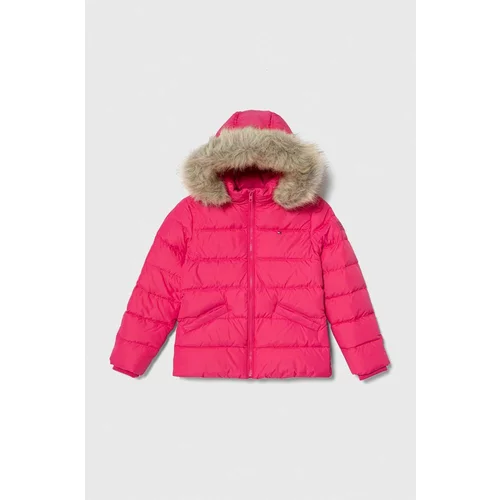 Tommy Hilfiger Dječja pernata jakna boja: ružičasta