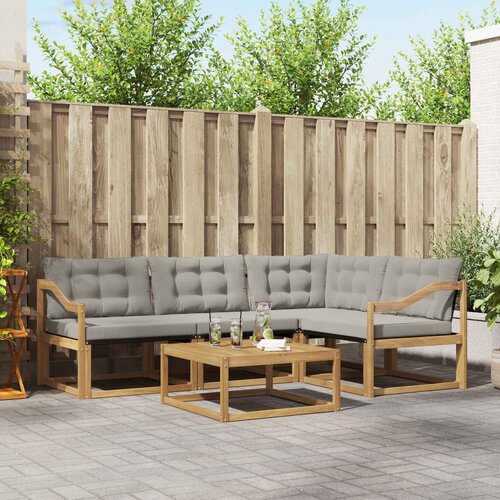 Set vanjskih sofa 5 kom. Bijela i svjetlosiva Cijene