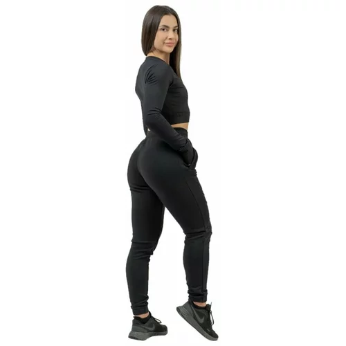NEBBIA High-Waist Joggers INTENSE Signature Black L Fitnes hlače