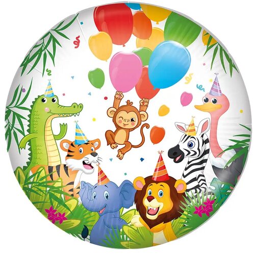 Procos Rođendanski folija balon – Veseli životinjski uzorak 46cm Cene