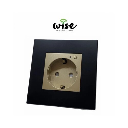 Wise wifi pametna utičnica, ugradna 16a - mat panel crna/krem Cene