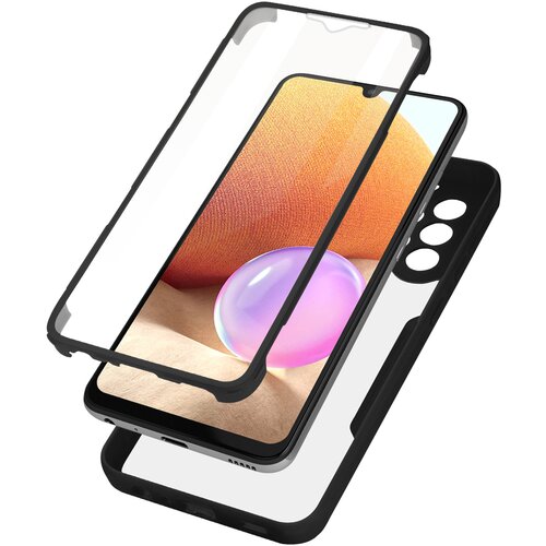 AVIZAR Ovitek Samsung Galaxy A32 4G, zadnji del iz pleksiglasa z crno obrobo, (20616314) Cene