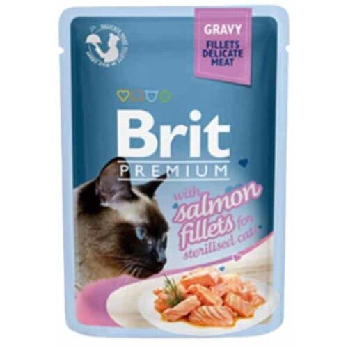 Brit Premium sos za mačke, Ukus lososa, 85g Slike