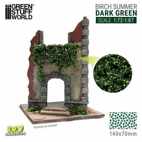 Green Stuff World Ivy sheets - Birch Summer 1:72/1:87 Dark Green Slike