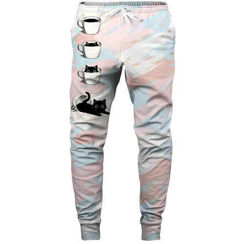 Aloha From Deer Unisex's Black Catfee Sweatpants SWPN-PC AFD658