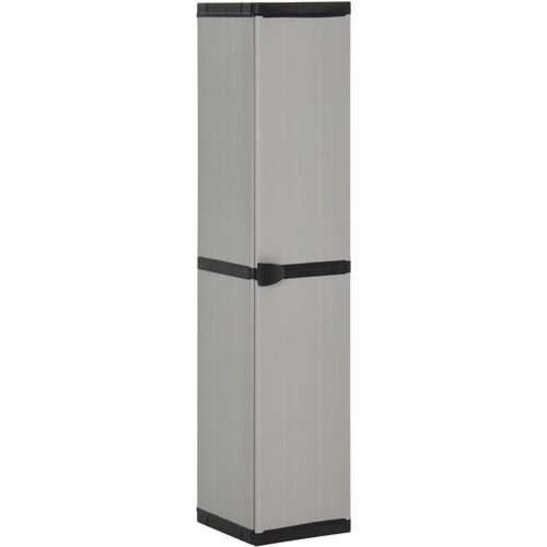 Furnova Vrtna omara s 3 policami siva in črna 68x40x168 cm, (21948501) Cene