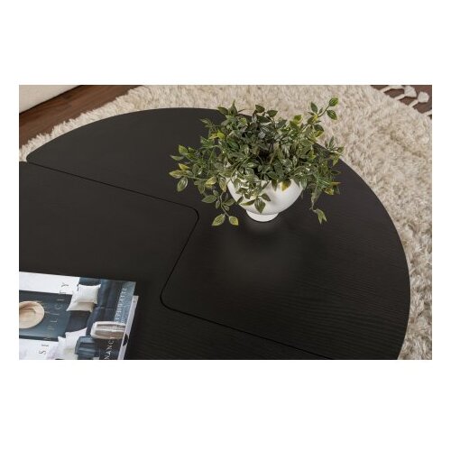 Hanah home Klub sto Moira, O90x41cm, Crni Slike