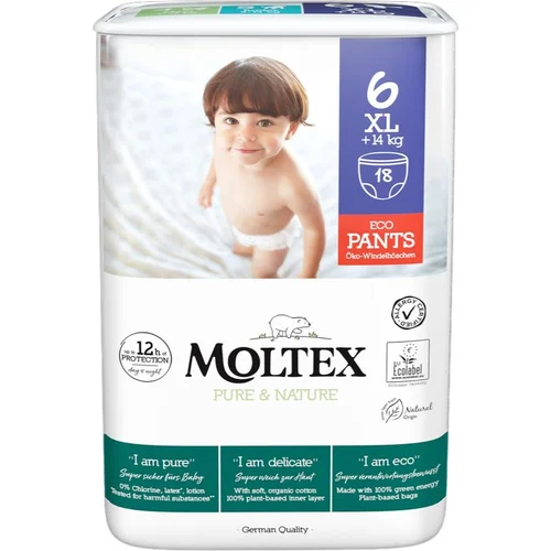 Moltex Pure & Nature XL Size 6 jednokratne pelene-gaćice 14+ kg 18 kom