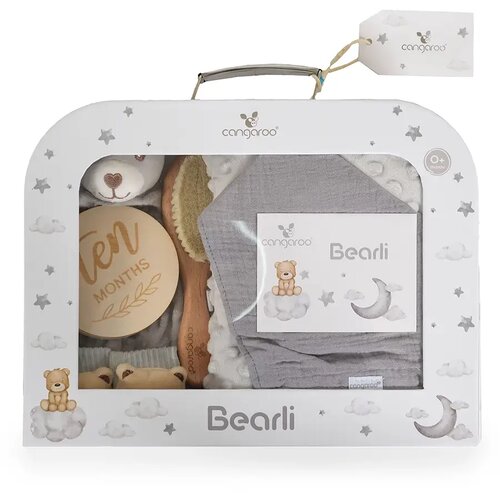 Cangaroo Poklon set za bebe 6u1 Bearli – Grey Cene