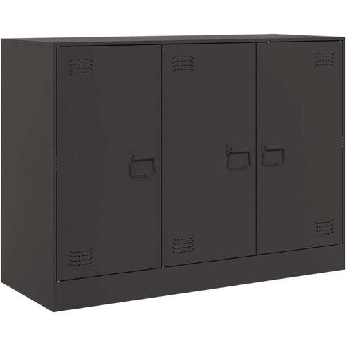 VidaXL Komoda črna 99x39x73 cm jeklo Slike
