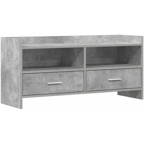 vidaXL TV omarica 100 x 33 x 47 cm Betonsko siva Inženirski les, (5000247657) Cene