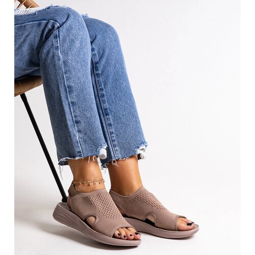 Gemre Brown platform sandals Rawia Cene