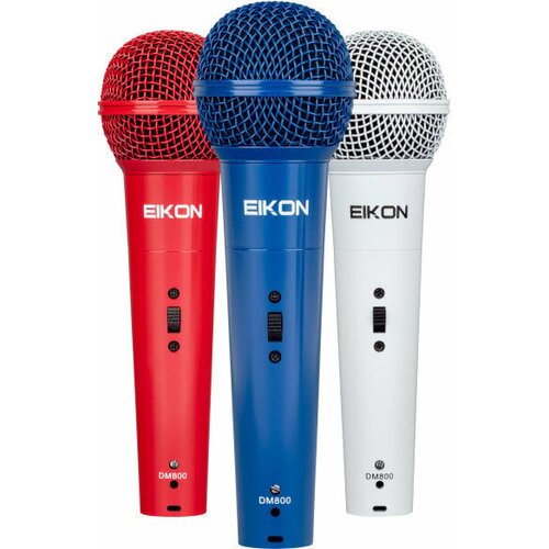 EIKON - DM800COLORKIT set od 3 mikrofona - RD-BL-WH dinamički mikrofon Cijene