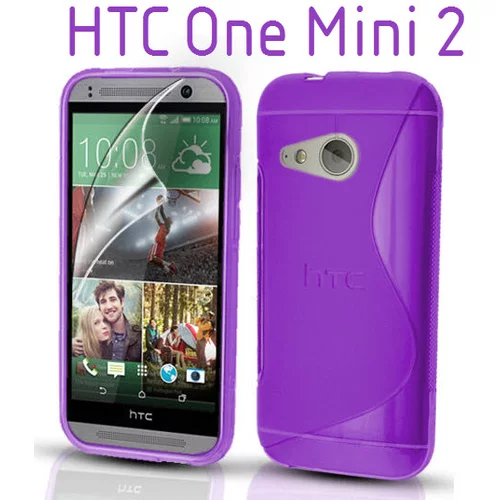  Gumijasti / gel Sline etui za HTC One Mini 2 - vijolični