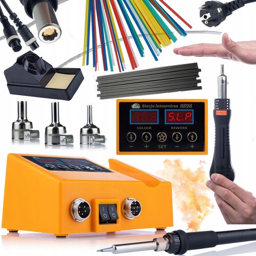 Rosfix SET SPAJKALNA POSTAJA OH660 &ndash; 2V1 Z LED, 660W, 100&ndash;500 &deg;C, ZA PLASTIKO IN ELEKTRONIKO | 230V, 22 MM DYSZE, (5000075795) Cene