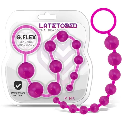 LATETOBED G.Flex Bendable Thai Anal Beads Pink