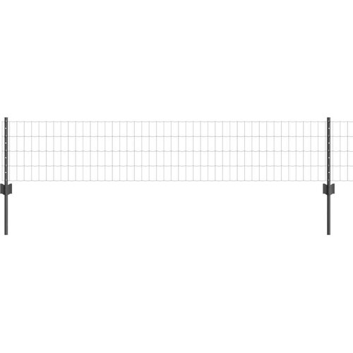 vidaXL evropska ograja set 3 siva kovina 50 x 0,4 m Cene