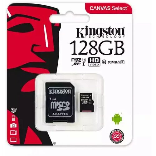 Kingston Canvas Select Plus (sdcs2/128gb) micro SDXC 128GB class 10+adapter memorijska kartica Cene