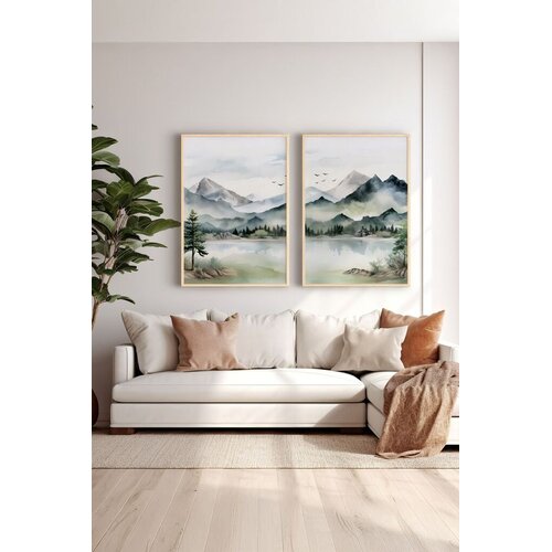 Wallity Uokvirena slika Ersy2Limodel24, 33x48 cm, 2 dijela Cene