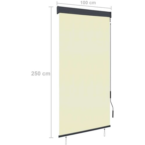  Vanjska roleta 100 x 250 cm krem - Krema 100 x 250 cm Slike