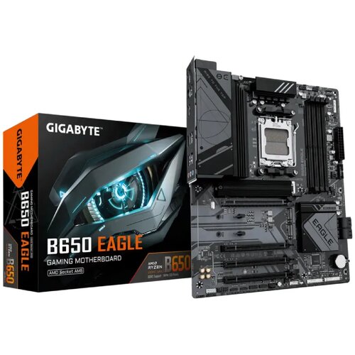 Gigabyte B650 EAGLE Motherboard - Supports AMD Ryzen 9000 CPUs, 12+2+2 Phases Digital VRM, up to 7600MHz DDR5 (OC), 1xPCIe 5.0 + 2xPCIe 4.0 M.2, GbE LAN, USB 3.2 Gen2 Cijene